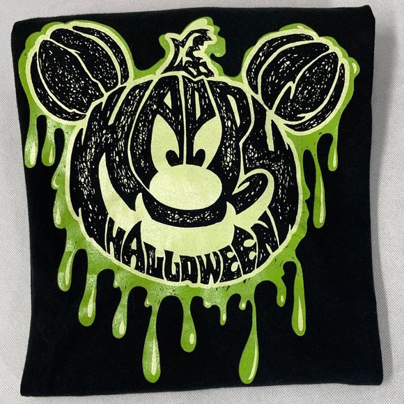 Disney Other - Disneyland MM Glow in the Dark youth Halloween tee